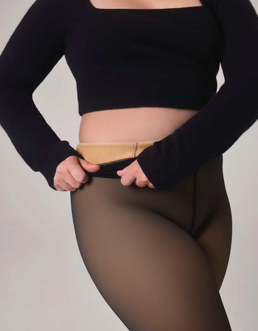 Vesfora Transparente Thermo Strumpfhose